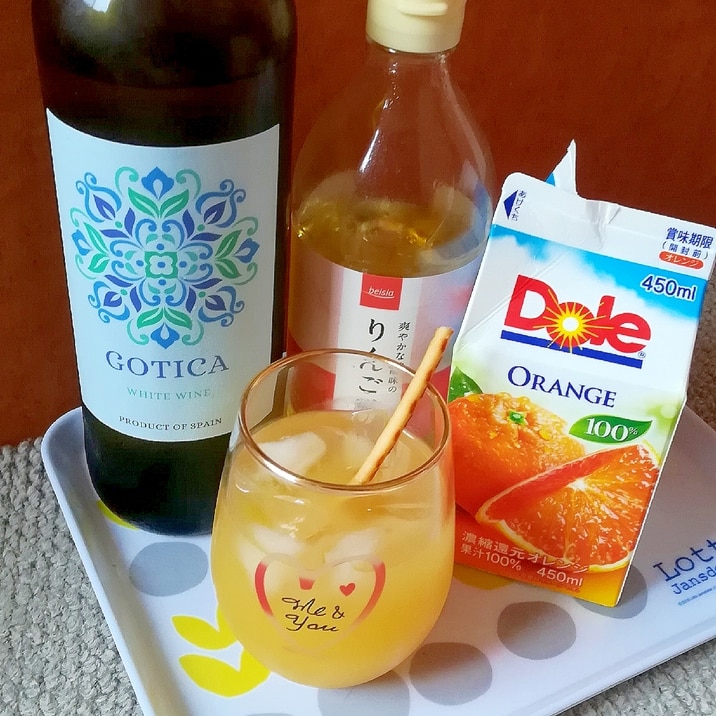 オレンジジュースとりんご酢で 白ワインアレンジ レシピ 作り方 By みずたまsweet 楽天レシピ オレンジジュースとりんご酢で 白ワインアレンジ レシピ 作り方 By みずたまsweet 楽天レシピ